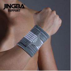 Comprar JINGBA-muñequera de 1 piezas para hombre, muñequera de apoyo para Fitness, levantamiento de pesas, equipo de protección, soporte para bádminton y tenis - AliExpress 18