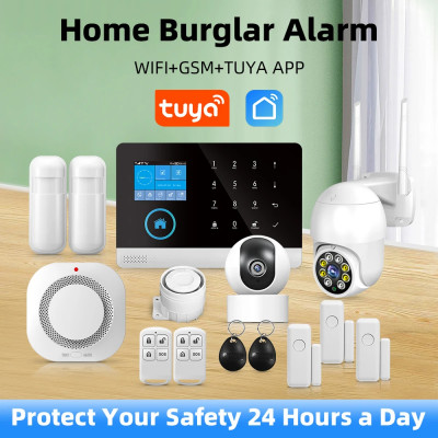 Sistema de alarma de seguridad para el hogar, Detector de Sensor de movimiento Compatible con Alexa, WIFI, GSM, inalámbrico, aplicación Tuya Smart Life, nuevo - AliExpress 44