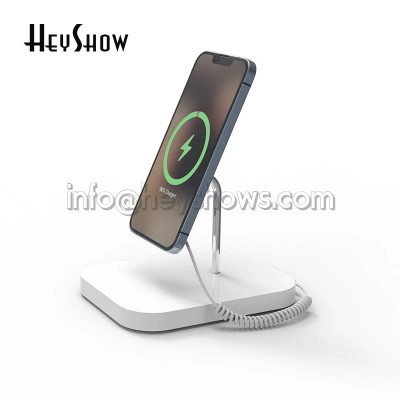 Anti-Theft Mobile Phone Display Stand with Wireless Charging Built-In Burglar Alarm New Security Feature for All Devices - AliExpress 30