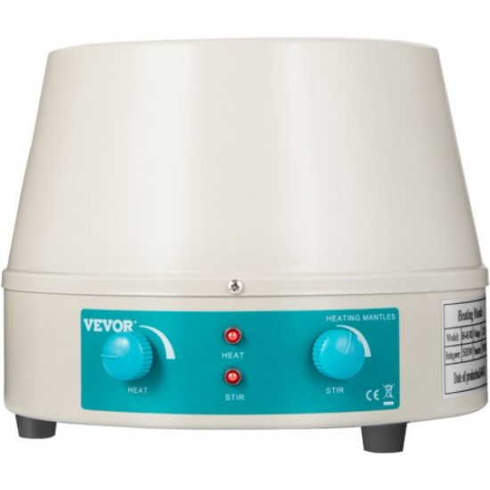 Купить VEVOR Manto Calefactor, 1000ML Agitador Magnético, 350W Manta de Calentamiento de Agitación Profesional, Uso en los Campos de Petróleo, Química, Medicina y Salud