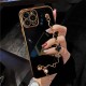 Buy Case for Apple iPhone 11, 12, 13 Pro Max, X,XS, Xr with Decorative Chain, Wrist Strap, Black, with gold frame