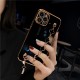 Buy Case for Apple iPhone 11, 12, 13 Pro Max, X,XS, Xr with Decorative Chain, Wrist Strap, Black, with gold frame