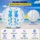 Buy Bubble Soccer Bubble Ball Zorb Ball Inflatable Ball Giant Inflatable Balls Bubble Ball Bubble Football 1.2 M Transparent with Blue Dot with Handles