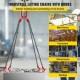 Buy Leg Lifting Chains 11,000 lbs 1.5m Chain Sling G80 Alloy Steel Chain Hoist for Lifting or Moving Loads in Various Industries, Machinery, Factories, Warehouses