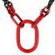 Buy Leg Lifting Chains 11,000 lbs 1.5m Chain Sling G80 Alloy Steel Chain Hoist for Lifting or Moving Loads in Various Industries, Machinery, Factories, Warehouses