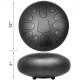 Comprar Handpans de acero de 30cm 13 notas Tambor De Lengüeta Pistola Con Bolso Mazos