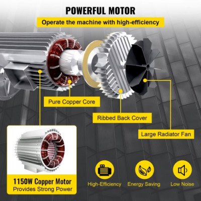 Polipasto Eléctrico para Elevación, 1320lbs, Cabrestante Eléctrico de Acero, 220V, Elevador Eléctrico, 1150W, con Control Remoto, de Longitud 1m, Ganchos Carrito, Calibre del Cable 3mm