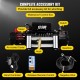 Buy Electric Winch 6123.5kg, 12V Electric Winch, 27m Heavy Duty Steel Rope, Electric Winch, Electric Hoists with Wireless Remote Control and 4.85kW Motor