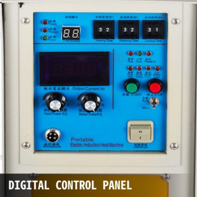 VEVOR Horno de Fusión de Alta Frecuencia de 15kW, Calentador de Inducción, 2,200℃, Horno de Calentamiento 230 V, Horno de Calentamiento por Inducción para Soldadura Fuerte Hardware Electrodomésticos