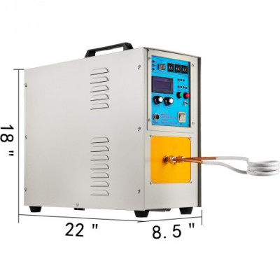 VEVOR Horno de Fusión de Alta Frecuencia de 15kW, Calentador de Inducción, 2,200℃, Horno de Calentamiento 230 V, Horno de Calentamiento por Inducción para Soldadura Fuerte Hardware Electrodomésticos