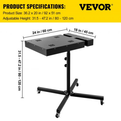 VEVOR Secador de Flash de 45 x 60 cm con Pantalla de Temperatura, Serigrafía Secador Rápido Ajustable, Camiseta de Serigrafía con Secador 2,000W con Temperatura de Visualización