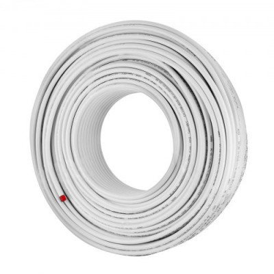 Tubería Suelo Radiante 200 m, Pex al Pex Tubo de Aluminio Temperatura 10~95 ℃, Tubo Pex al Pex, Tubería Multicapa Tubería de Oxígeno-Calefacción para Calefacción de Suelos Radiantes Color Blanco