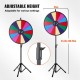 Buy 61cm Color Table Prize Wheel with Folding Tripod, 14 Wheel Stand, Color Wheel with Non-Slip Rubber Feet, Adjustable Height 117-155cm, Heavy Duty 4.3kg Weight