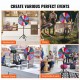 Buy 61cm Color Table Prize Wheel with Folding Tripod, 14 Wheel Stand, Color Wheel with Non-Slip Rubber Feet, Adjustable Height 117-155cm, Heavy Duty 4.3kg Weight