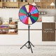 Buy 61cm Color Table Prize Wheel with Folding Tripod, 14 Wheel Stand, Color Wheel with Non-Slip Rubber Feet, Adjustable Height 117-155cm, Heavy Duty 4.3kg Weight