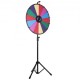 Buy 61cm Color Table Prize Wheel with Folding Tripod, 14 Wheel Stand, Color Wheel with Non-Slip Rubber Feet, Adjustable Height 117-155cm, Heavy Duty 4.3kg Weight