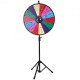 Buy 61cm Color Table Prize Wheel with Folding Tripod, 14 Wheel Stand, Color Wheel with Non-Slip Rubber Feet, Adjustable Height 117-155cm, Heavy Duty 4.3kg Weight