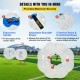 Bubble Soccer Pelota de Burbuja Zorb Ball Bola Inflable Pelotas Hinchables Gigantes Bubble Ball Bubble Football 1.2 M Transparente con Manijas 2 Piezas