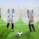 Bubble Soccer Pelota de Burbuja Zorb Ball Bola Inflable Pelotas Hinchables Gigantes Bubble Ball Bubble Football 1.2 M Transparente con Manijas 2 Piezas