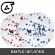 Buy Bubble Soccer Ball Bubble Zorb Ball Inflatable Balls Giant Inflatable Bubble Soccer Balls 1.5m Red and Blue Dot