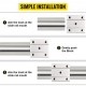 Comprar Guia Lineal SBR16-1000mm 16MM Guía de deslizamiento lineal Eje 2 Carril 4SBR16UU Cnc Bloque Rodamiento