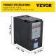 Buy Variable Frequency Drive, Frequency Converter, 4HP 3KW 14A 220-250V Black, Motor Speed Controller, Speed Regulator for Motor, Frequency Drive Inverter