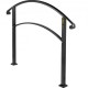 Buy Stair Handrails Stair Railings for 3 Step Stairs Black Wrought Iron Handrail