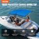 VEVOR Toldo Bimini Barco Bimini con 3 Arcos 170-182 cm en Aluminio Poliéster Azul