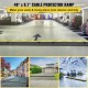 Buy Cable Ramp Floor Cable Raceway Cable Trunking 2 Channel Cable Protector Rubber Cable Protection Cover for Collision