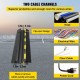 Buy Cable Ramp Floor Cable Raceway Cable Trunking 2 Channel Cable Protector Rubber Cable Protection Cover for Collision