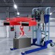 Buy Forklift Loading Hook Max Lifting 3000kg Forklift Loader Hook Forklift Fork Width 360mm Winch Lifting Crane for Warehouses and Manufacturers, Red