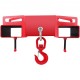 Buy Forklift Loading Hook Max Lifting 3000kg Forklift Loader Hook Forklift Fork Width 360mm Winch Lifting Crane for Warehouses and Manufacturers, Red