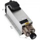 Comprar 4 KW Accionamiento de Frecuencia Variable 220V 208-240 VAC 48-63 Hz 0-400 Hz 1 o 3 Fases, Motor de Husillo de 4 KW Refrigerado por Aire 220 V 10 A 300 Hz 1-18000 rpm 40 x 20 x 17 cm 19,84 lbs