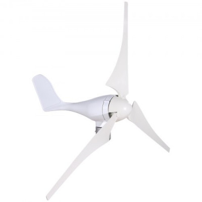 Generador de Viento Generador Eolico Turbina Eólica 400 W 12 V Turbina de Viento con 3 Palas Velocidad Nominal de 800 r/min Aerogenerador Eolico