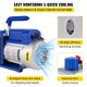 Buy Vacuum Pump 4CFM Vacuum Pump for Air Conditioning Car Vacuum Pump for Home Air Conditioning, Car Maintenance, Vacuum Packaging (1/3 HP)