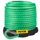 Comprar Cuerda de cabrestante sintética verde de 5/16 pulgadas x 100 pies, cabrestante de cable, cuerda de remolque para coche con funda