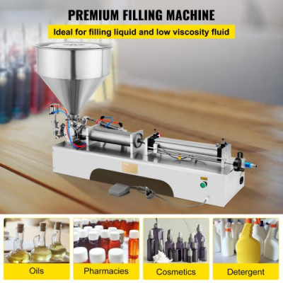 Máquina de Llenado de Líquidos de 50-500 ml 0-30 Botellas / min Máquina de Llenado de Pasta Neumática para Pasta Líquida