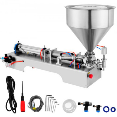 Máquina de Llenado de Líquidos de 50-500 ml 0-30 Botellas / min Máquina de Llenado de Pasta Neumática para Pasta Líquida