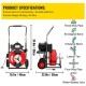 Buy 370W Electric Drain Blaster Machine 15m x 13mm Drain Pipe Cleaning Machine Professional Drain Pipe Unblocking Machine