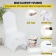 Buy Wedding Chair Covers for Chair Height 89-98cm, White Chair Covers 50 Pcs, Spandex Armless Chair Covers Polyester and Elastic, Party Celebration Decoration