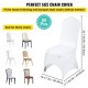 Buy Wedding Chair Covers for Chair Height 89-98cm, White Chair Covers 50 Pcs, Spandex Armless Chair Covers Polyester and Elastic, Party Celebration Decoration