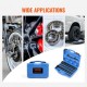 Buy Wheel Bearing Puller 52 Pieces Assembly and Disassembly Kit Silentbloc and Bearings 49 Steel Discs 18-65 mm with Box Bearing Accessory Set Seal Press Workshop Garage