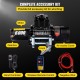 Buy Electric Winch, 12V Electric Winch Steel Rope 42.7ft/13m Electric Winch 62 x 36 x 27cm Electric Winch Electric Hoists with Wireless Remote Control