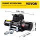 Buy Electric Winch, 12V Electric Winch Steel Rope 42.7ft/13m Electric Winch 62 x 36 x 27cm Electric Winch Electric Hoists with Wireless Remote Control