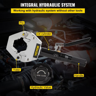 VEVOR Alicates de Engarzado Hidráulico 7 Dados Herramienta de Engarzado Hidráulico 8 kg Caja de Engarzadora Hidráulica Herramienta de Compresión Hidráulica Prensa Hidráulica para Mangueras