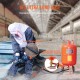 Buy Sandblasting Machine, Working Pressure 60-125 psi Steel Mobile Sandblaster, 4 Ceramic Nozzles 2 Wheels Sandblaster for Removing Paint or Rust (75L)