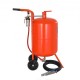 Koop Zandstraalmachine, bedrijfsdruk 60-125 psi Stalen mobiele zandstraalmachine, 4 keramische mondstukken, 2 wielen zandstraalmachine voor het verwijderen van verf of roest (75L)