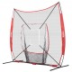 Comprar Red de Entrenamiento de Béisbol y Softbol 244x211 cm, Red para Golpear, Atrapar, Lanzar, Equipo de Béisbol con Estructura en Arco, Bolsa de Transporte, Zona de Golpe, Pelota, Tee, Colector