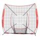 Comprar Red de Entrenamiento de Béisbol y Softbol 244x211 cm, Red para Golpear, Atrapar, Lanzar, Equipo de Béisbol con Estructura en Arco, Bolsa de Transporte, Zona de Golpe, Pelota, Camiseta de Bateo