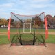 Comprar Red de Entrenamiento de Béisbol y Softbol 244x211 cm, Red para Golpear, Atrapar, Lanzar, Equipo de Béisbol con Estructura en Arco, Bolsa de Transporte, Zona de Golpe, 12 Bolas, Tee, Colector